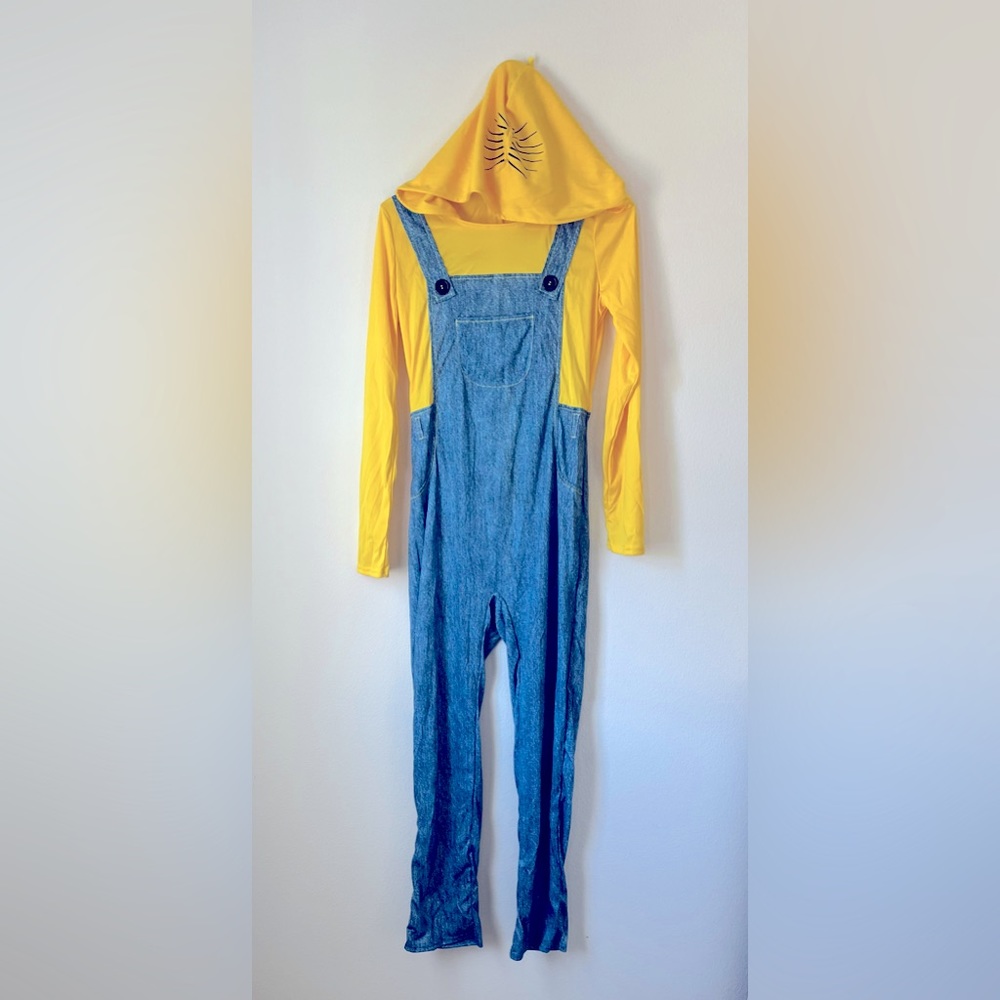 Illumination Minions 2 Rise of Gru 4-Piece Costume Womens Sz Small 2-4 Jumpsuit
